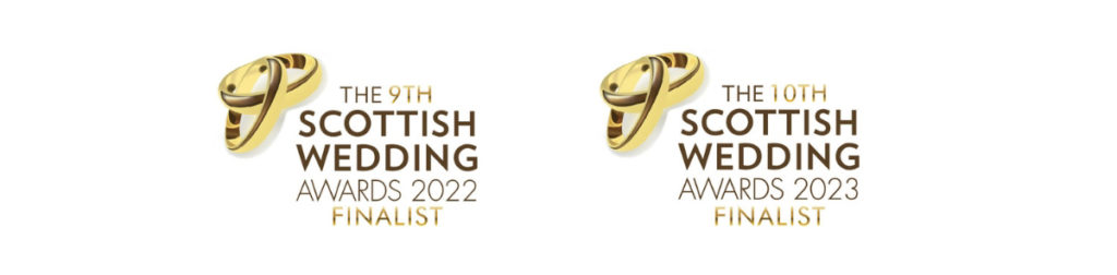 The Scottish Wedding Awards 2022 and 2023 finalist logos